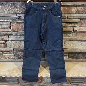 Charm-Tex Jail Supplies Dark Blue Denim Jeans - Classic Straight Fit